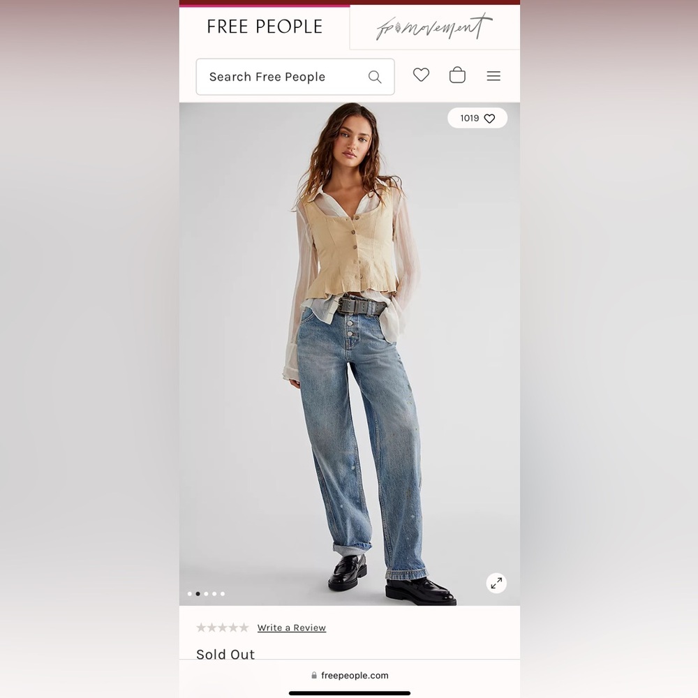 We the Free - Maryel Boyfriend Jeans NWT